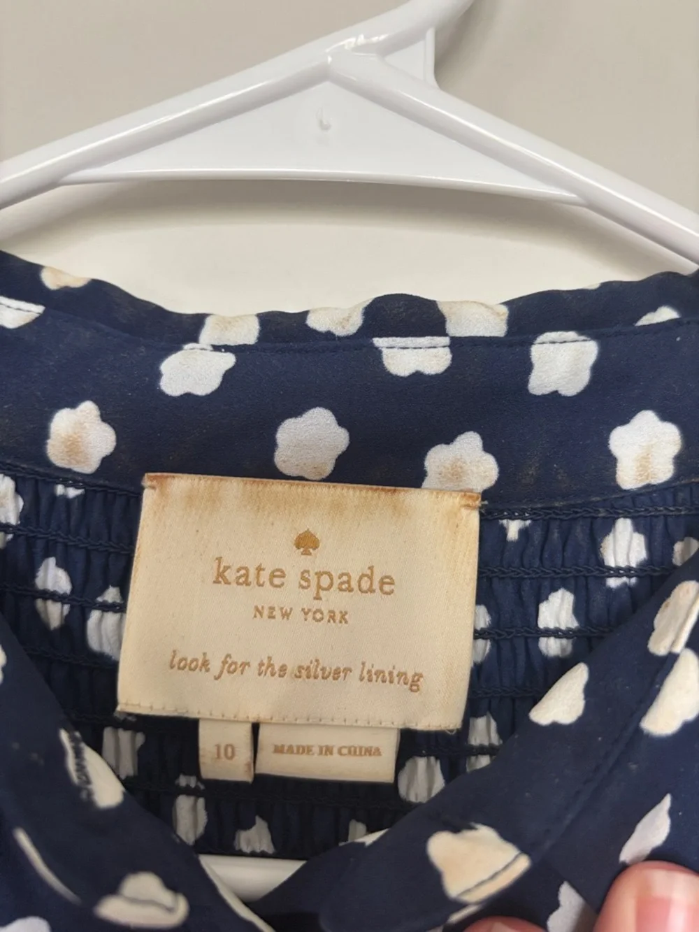 Kate Spade Polka Dot Hi Low Dress Sz 10 EUC